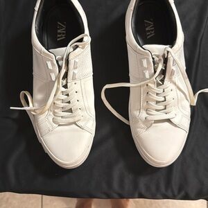 Zara Men's White Sneakers